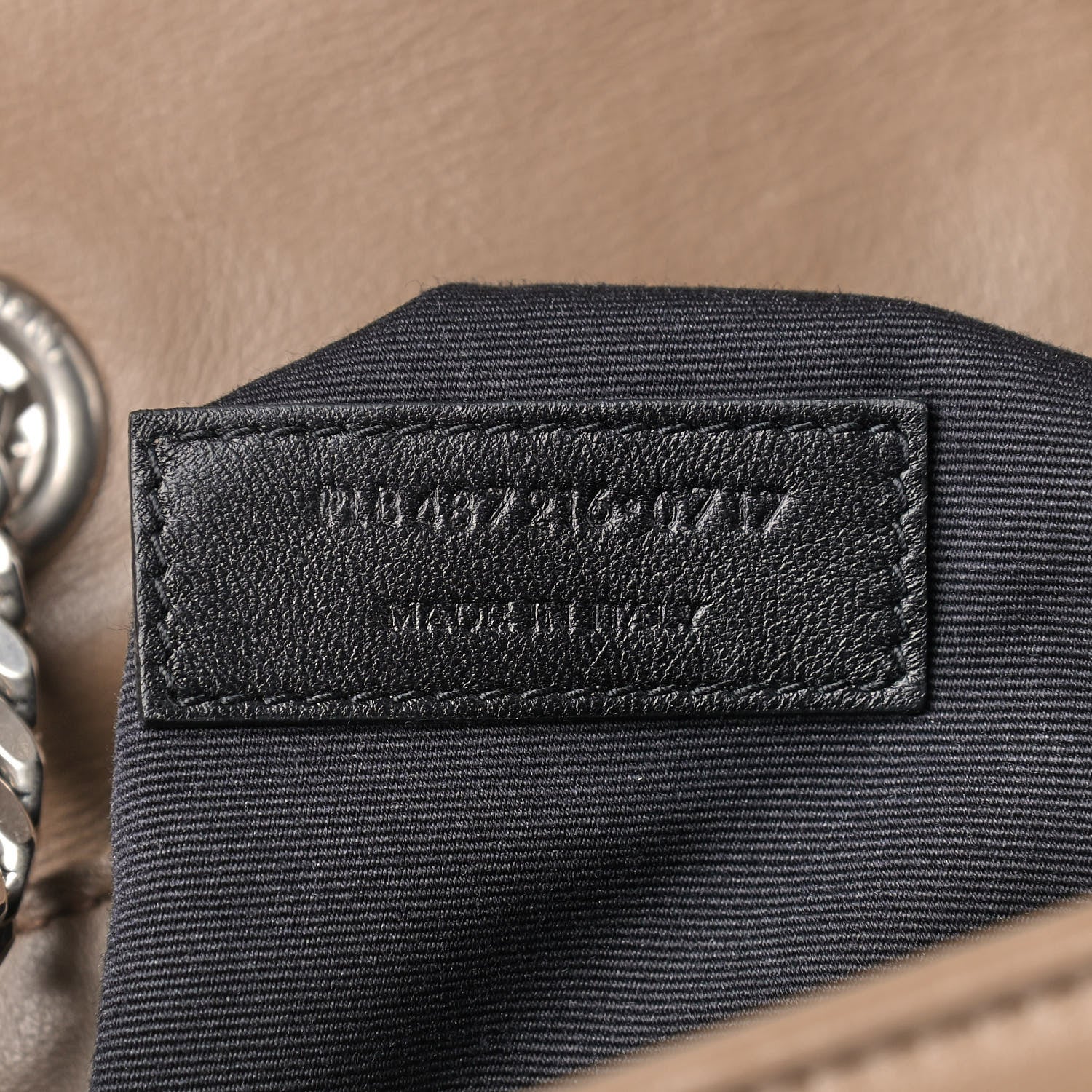 Saint Laurent Calfskin Y Quilted Monogram Medium Loulou Chain Satchel Light Brown 9 of 12