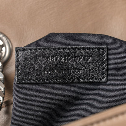 Saint Laurent Calfskin Y Quilted Monogram Medium Loulou Chain Satchel Light Brown 9 of 12