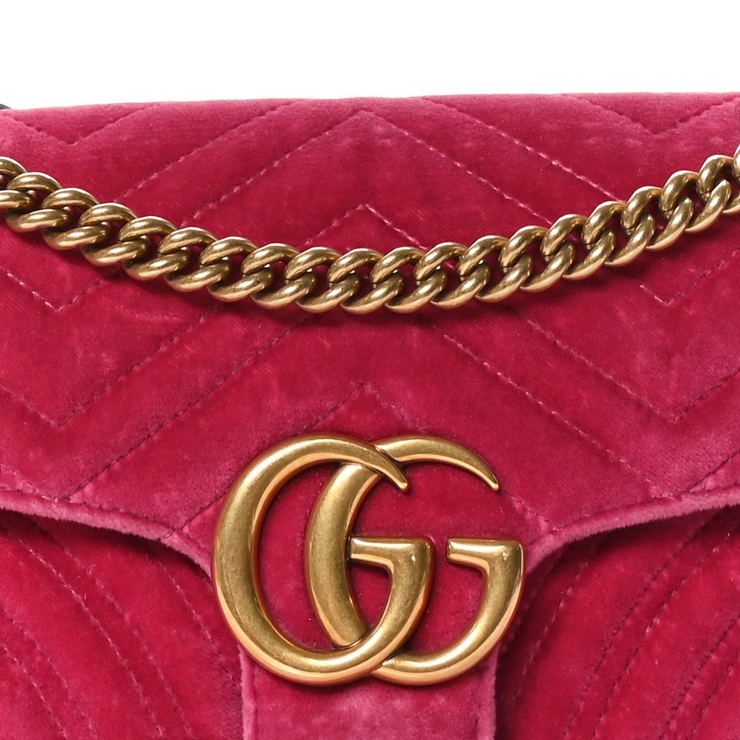 Velvet Matelasse Small GG Marmont Shoulder Bag Light Raspberry Rose