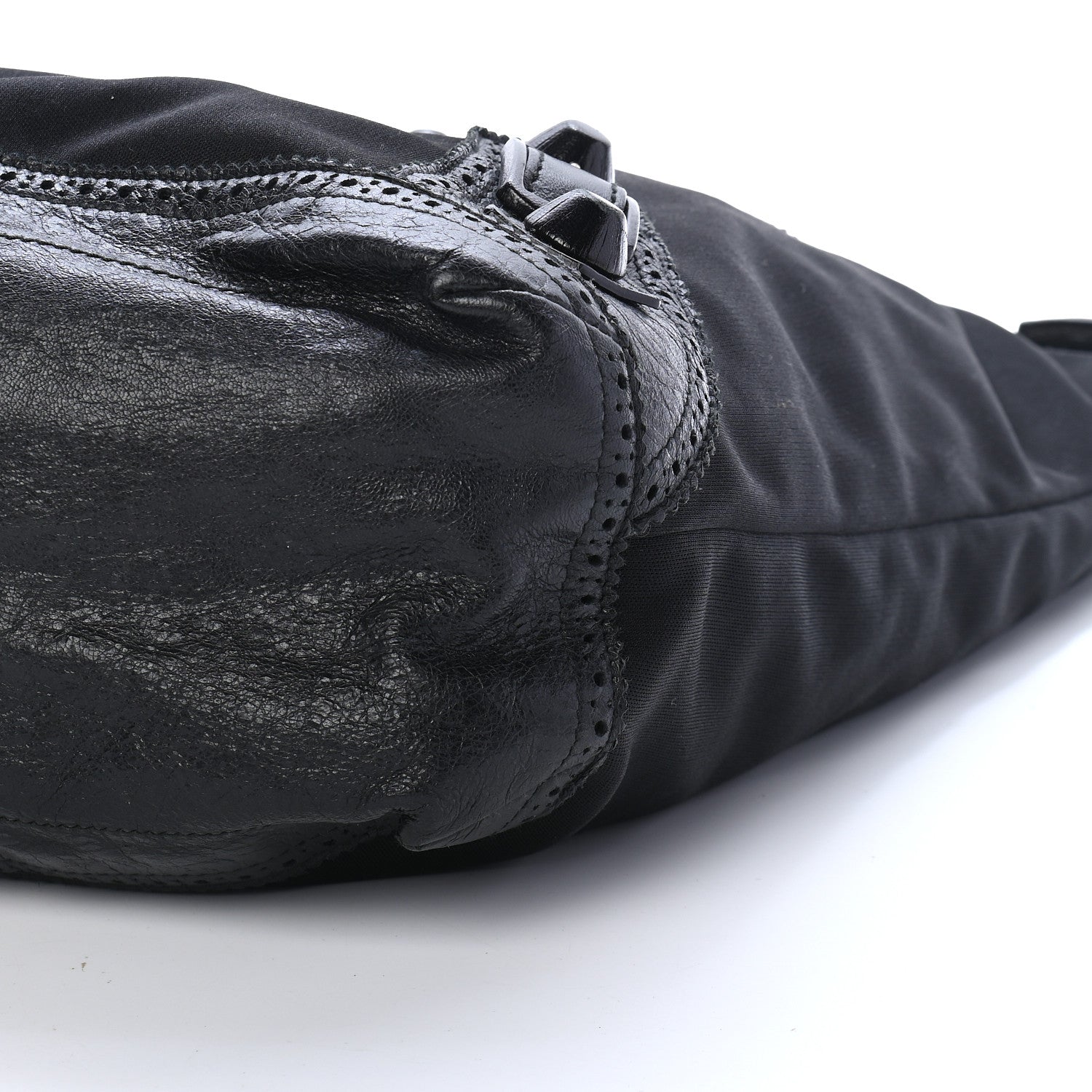 Balenciaga Jersey Giant Brogues Hardware Day Hobo Black 8 of 8