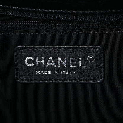 Chanel Grained Calfskin Quilted Large Casual Rock Backpack Black 6 of 10