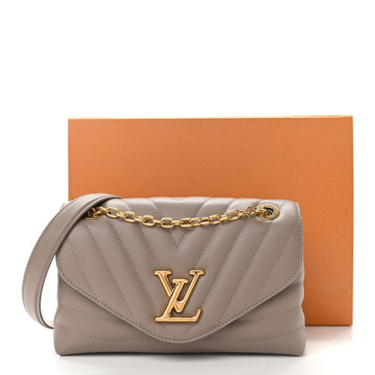 Louis Vuitton Calfskin LV New Wave Chain Bag Taupe 10 of 10