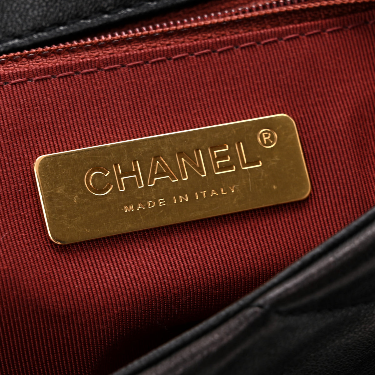 Lambskin Quilted Medium Chanel 19 Flap Black