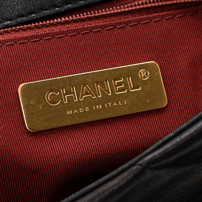 Chanel Lambskin Quilted Medium Chanel 19 Flap Black 6 of 12