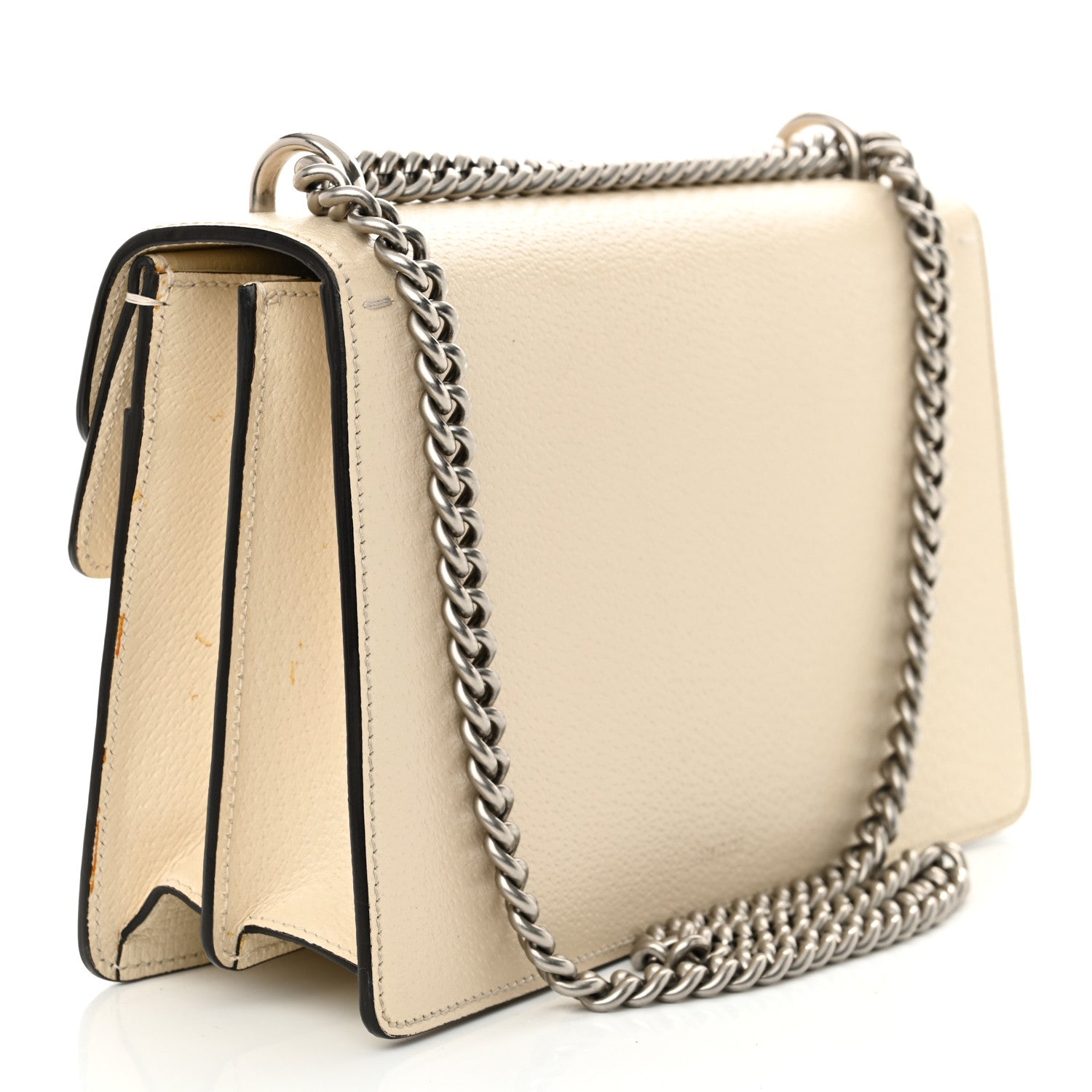 Gucci Textured Calfskin Crystal Small Dionysus Shoulder Bag Mystic White 4 of 29