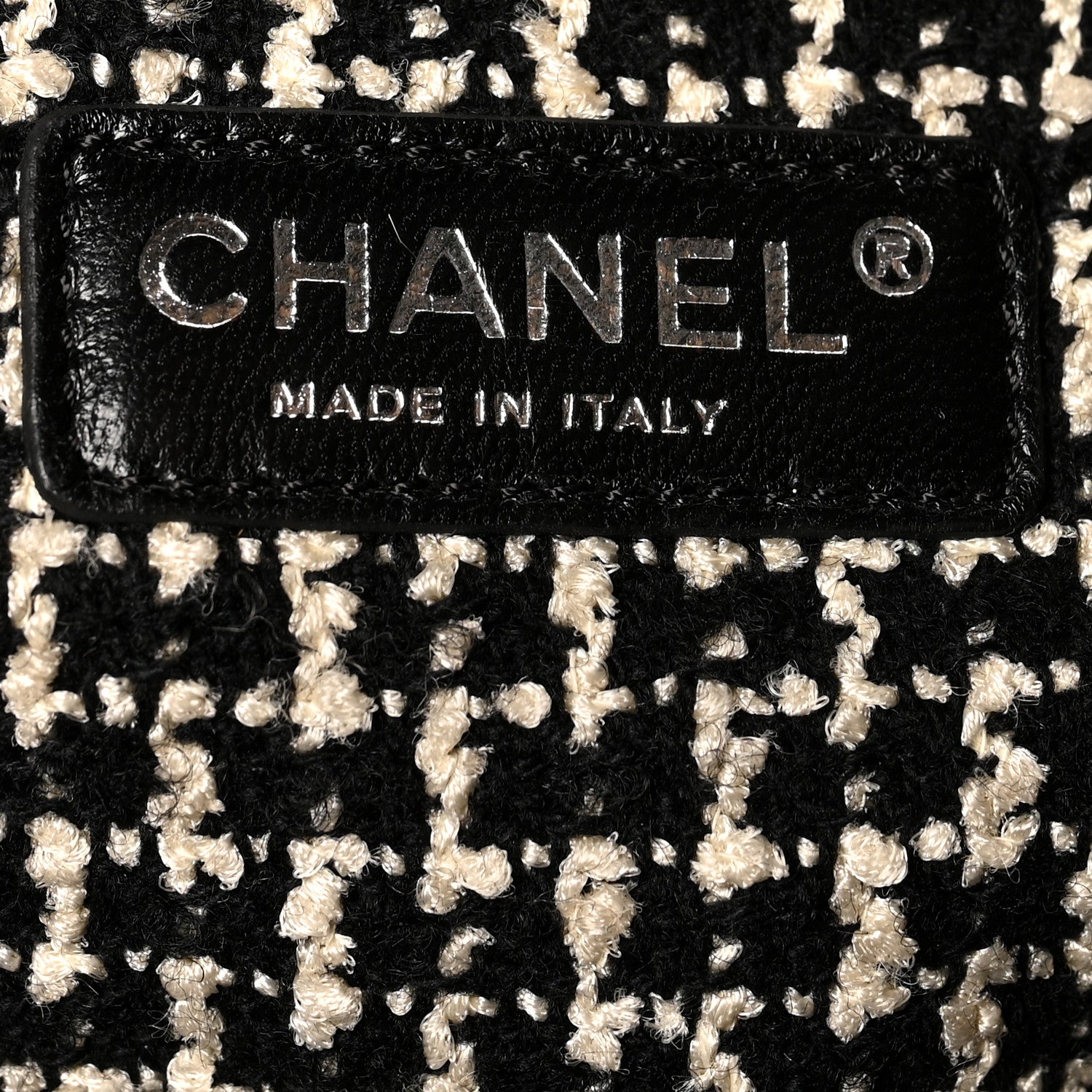 Chanel Glazed Calfskin Tweed Tweedy Shopping Tote Brown 6 of 10