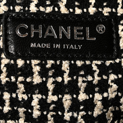 Chanel Glazed Calfskin Tweed Tweedy Shopping Tote Brown 6 of 10