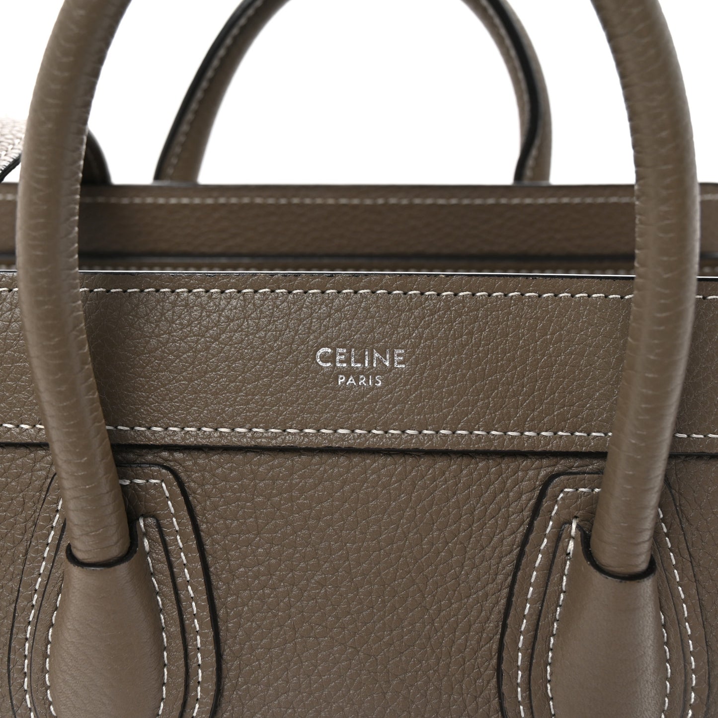 Drummed Calfskin Nano Luggage Souris