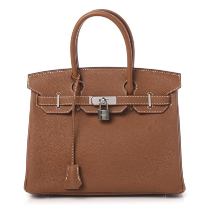Hermes Togo Birkin 30 Gold 1 of 38