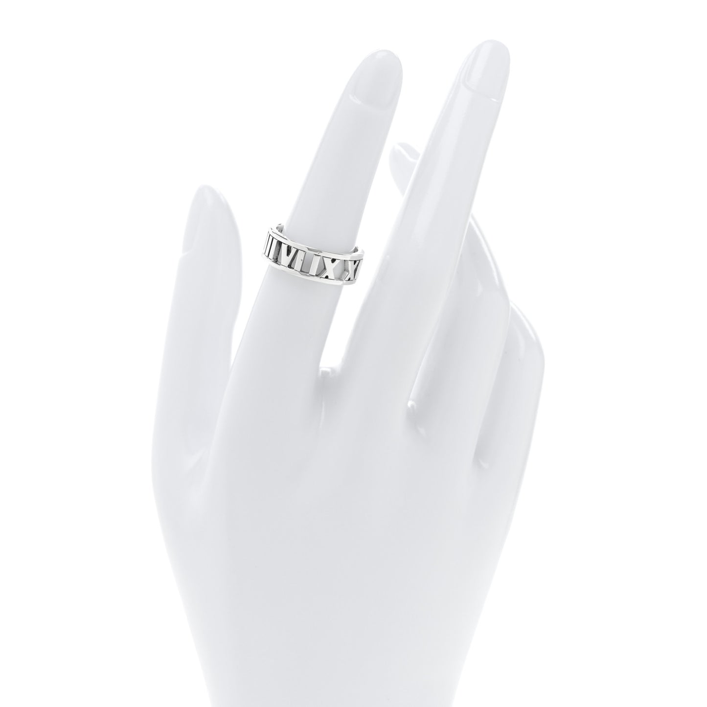 Sterling Silver Wide Atlas Open Ring 53 6.25
