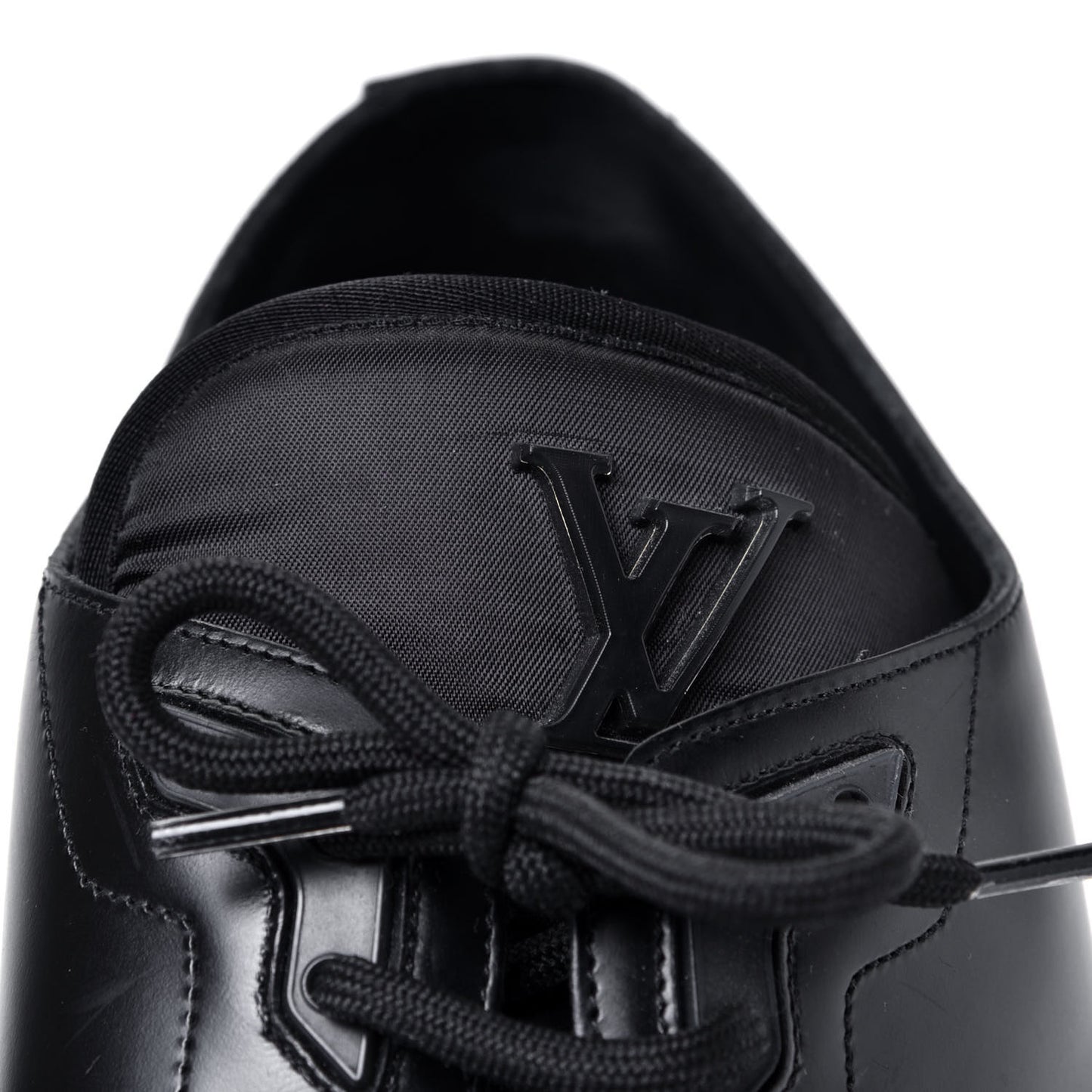 Calfskin Mens Formal Derby Shoes 8 Black
