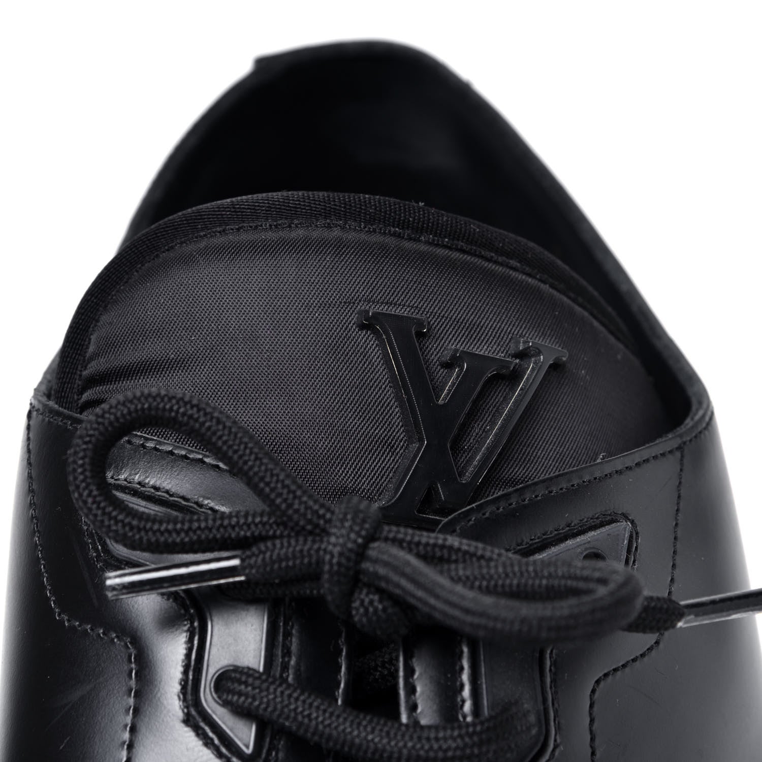 Louis Vuitton Calfskin Mens Formal Derby Shoes 8 Black 10 of 10