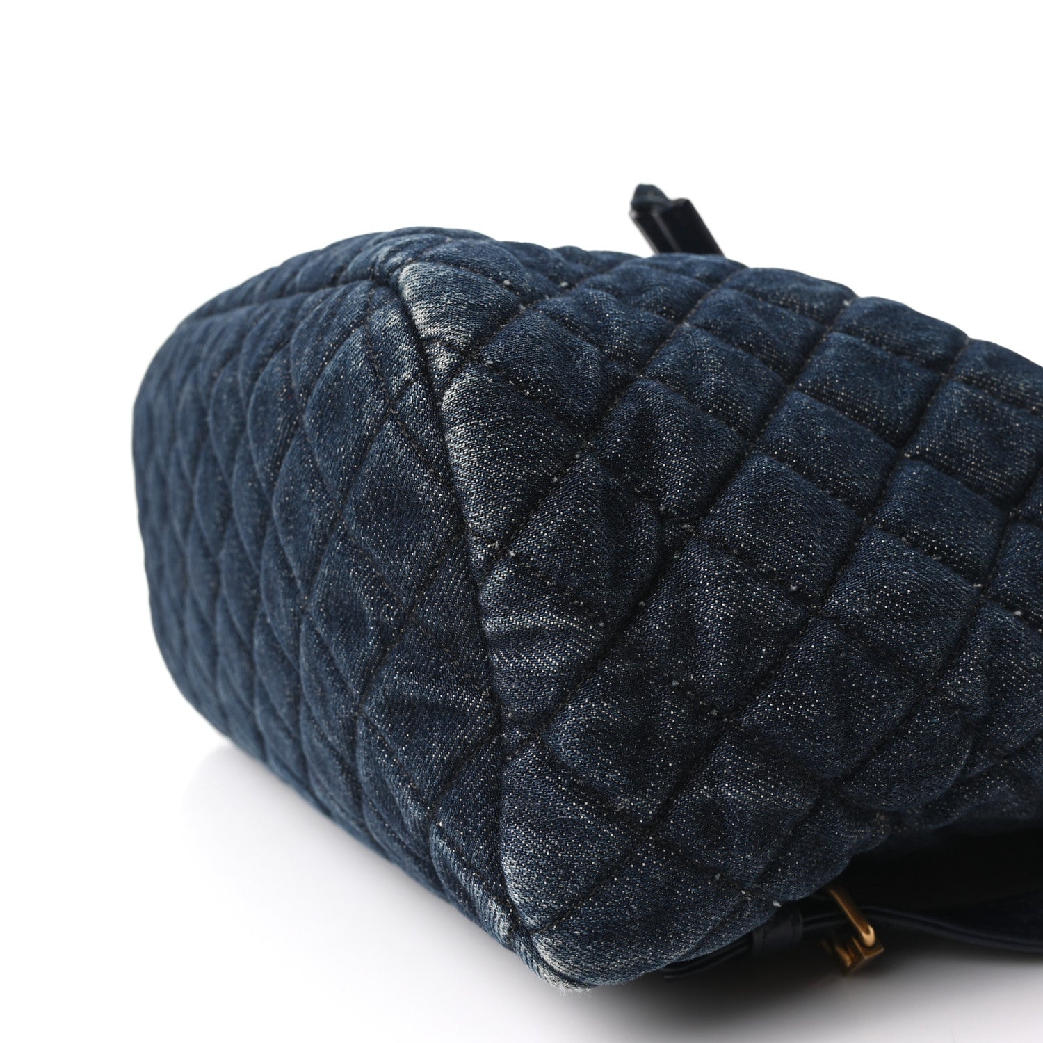 Chanel Washed Denim Quilted Large Urban Spirit Backpack Dark Blue 10 of 10