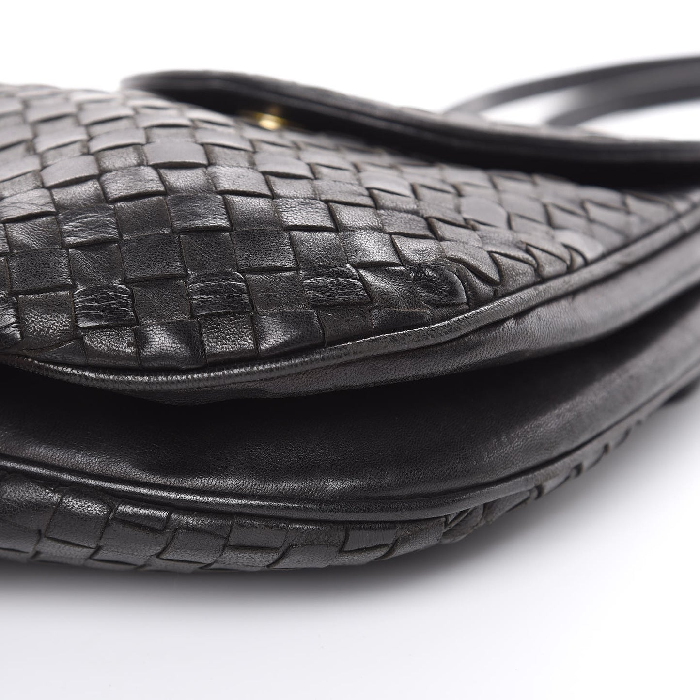 Nappa Intrecciato Crossbody Black