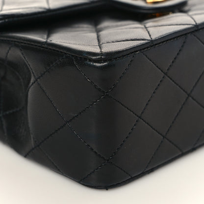 Chanel Lambskin Quilted Mini Square Flap Bag Black 8 of 10