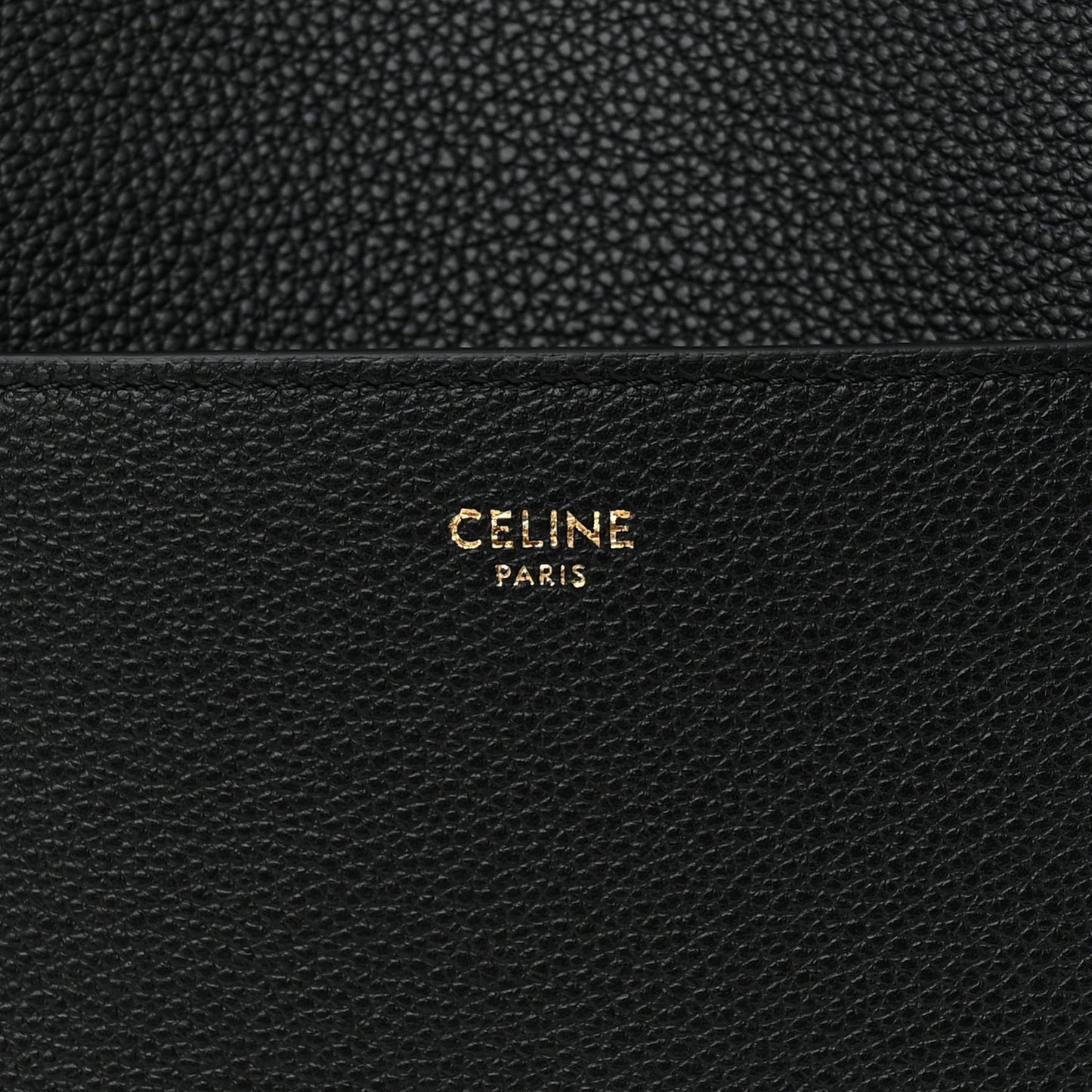 Soft Grained Calfskin Sangle Bucket Bag Black
