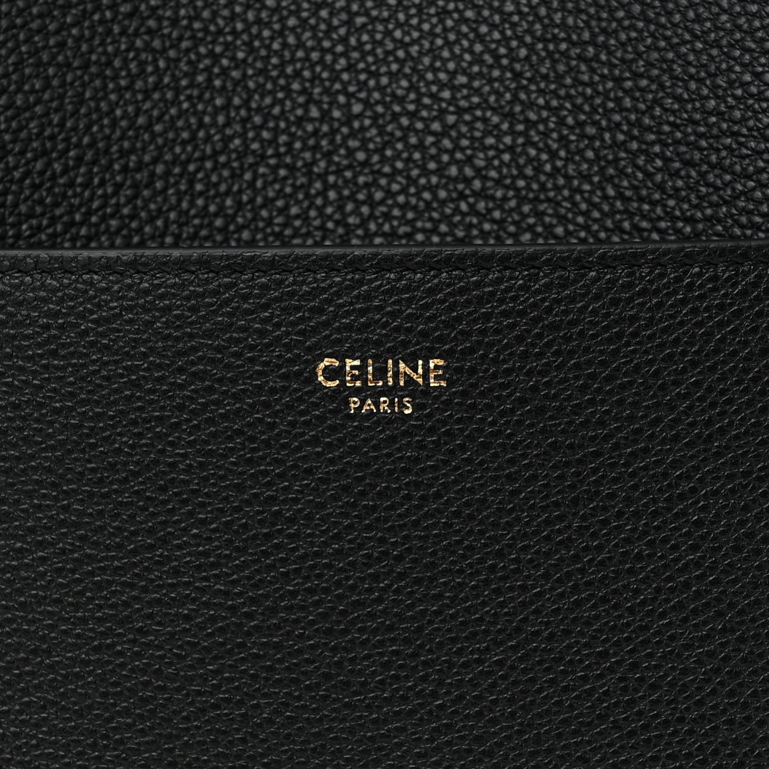 Celine Soft Grained Calfskin Sangle Bucket Bag Black 6 of 10