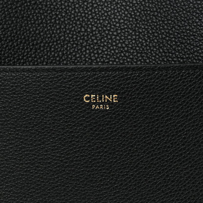 Celine Soft Grained Calfskin Sangle Bucket Bag Black 6 of 10