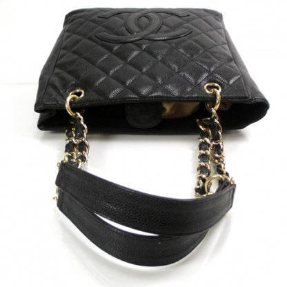 Chanel Caviar Petit Shopping Tote PST Black 7 of 12