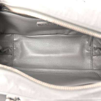 Prada Nappa Antique Small Re-Edition 2001 Two Handle Crossbody Bag Ardesia 5 of 11