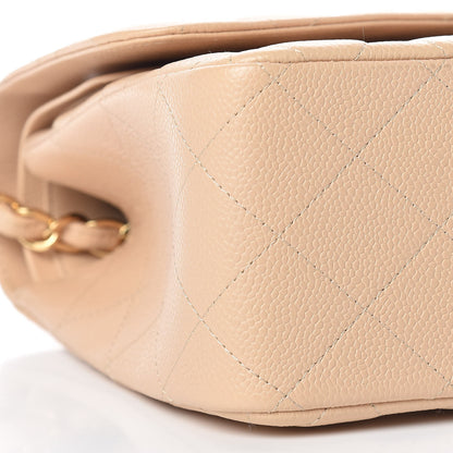 Chanel Caviar Quilted Jumbo Double Flap Beige Clair 8 of 9