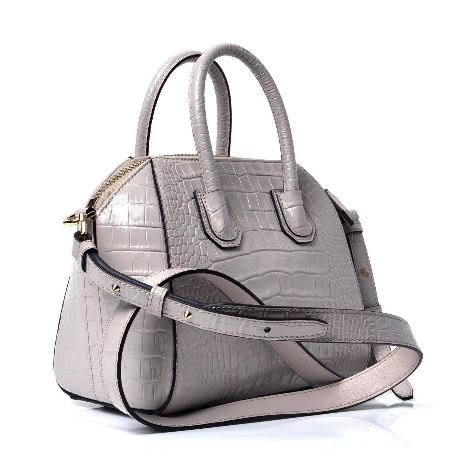 Givenchy Calfskin Crocodile Embossed Mini Antigona Dune 3 of 5