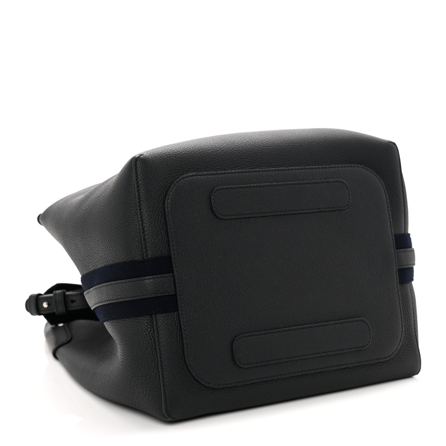 Loro Piana Grained Calfskin Large Bale Bag Navy Blue 5 of 10