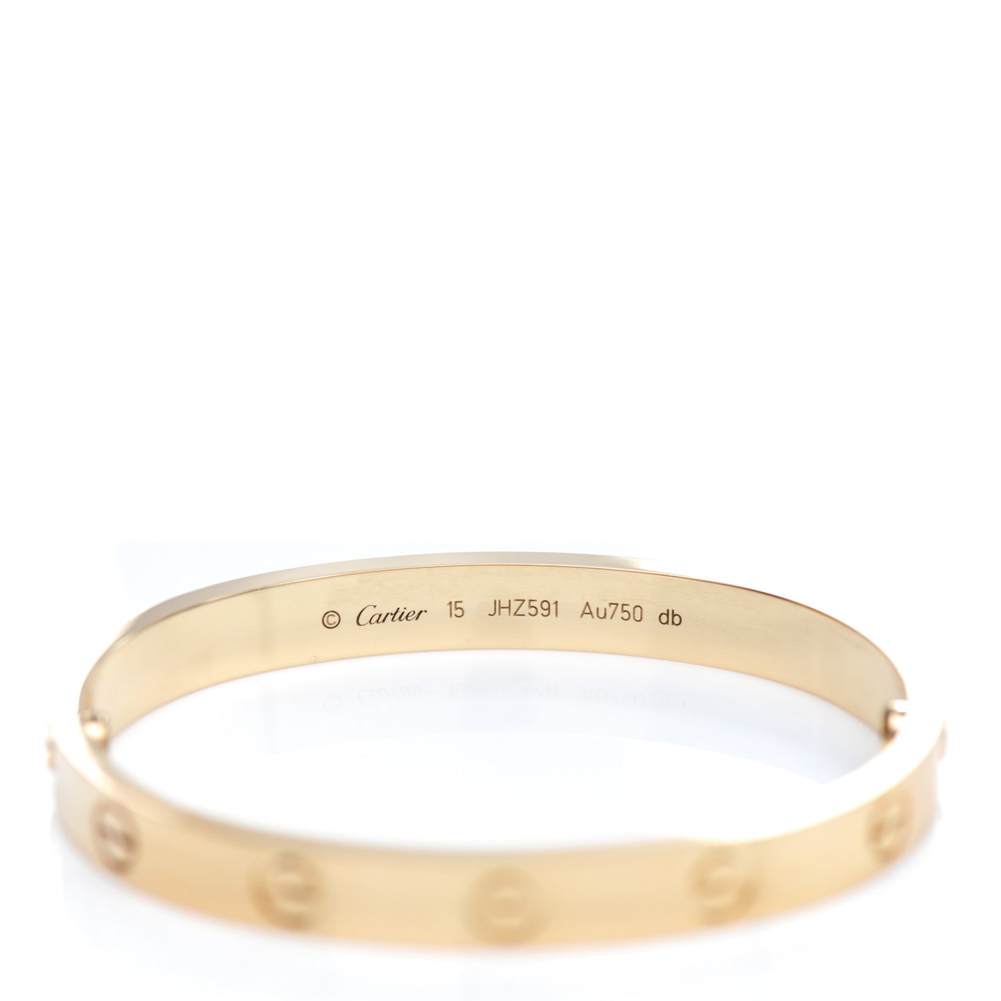 18K Yellow Gold LOVE Bracelet 15