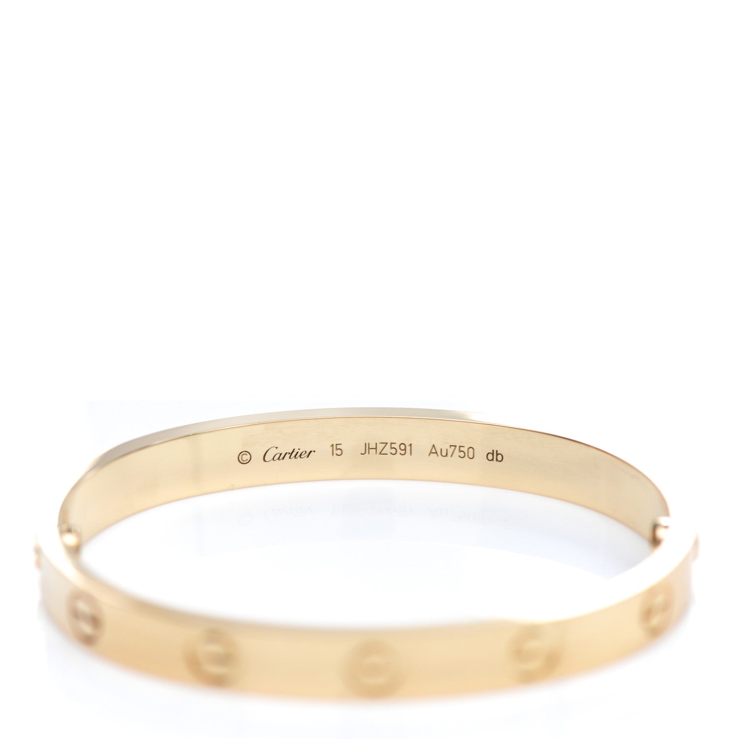 Cartier 18K Yellow Gold LOVE Bracelet 15 3 of 4