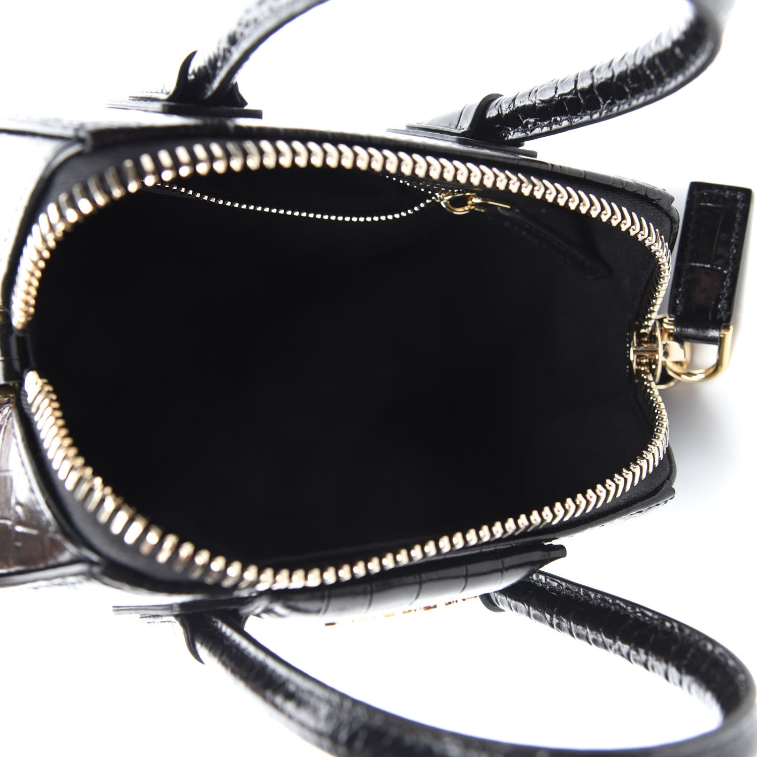 Givenchy Calfskin Crocodile Embossed Mini Antigona Black 5 of 10