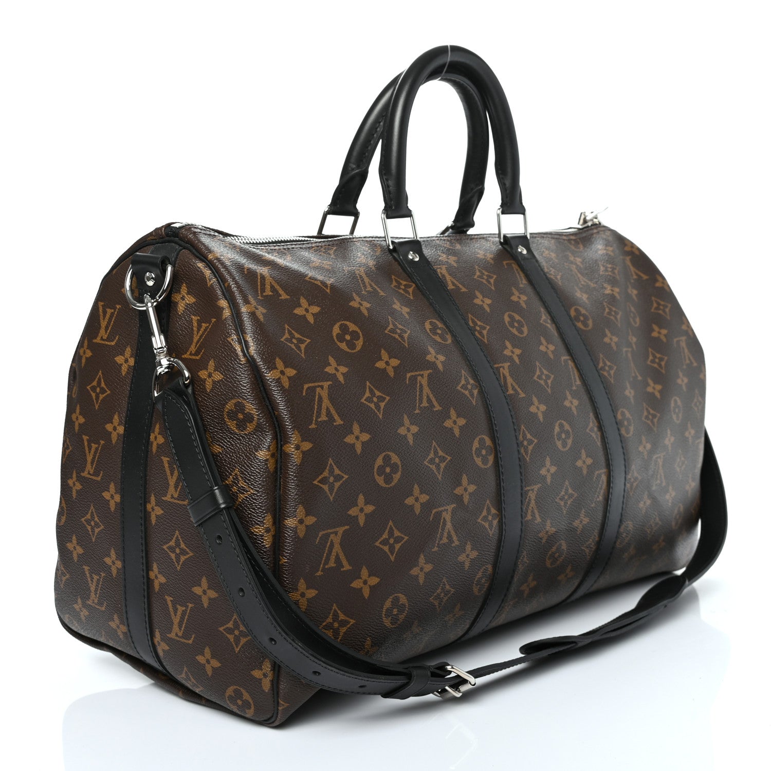 Louis Vuitton Monogram Macassar Keepall Bandouliere 45 3 of 9