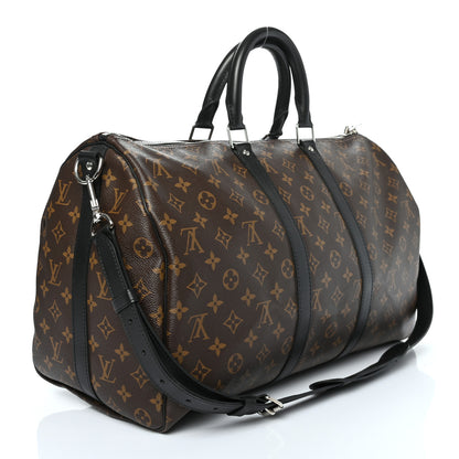 Louis Vuitton Monogram Macassar Keepall Bandouliere 45 3 of 9