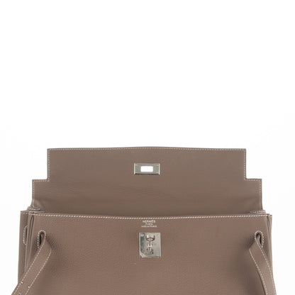 Hermes Togo Kelly Retourne 35 Etoupe 17 of 25