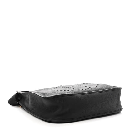 Hermes Taurillon Clemence Evelyne III GM Black 4 of 10