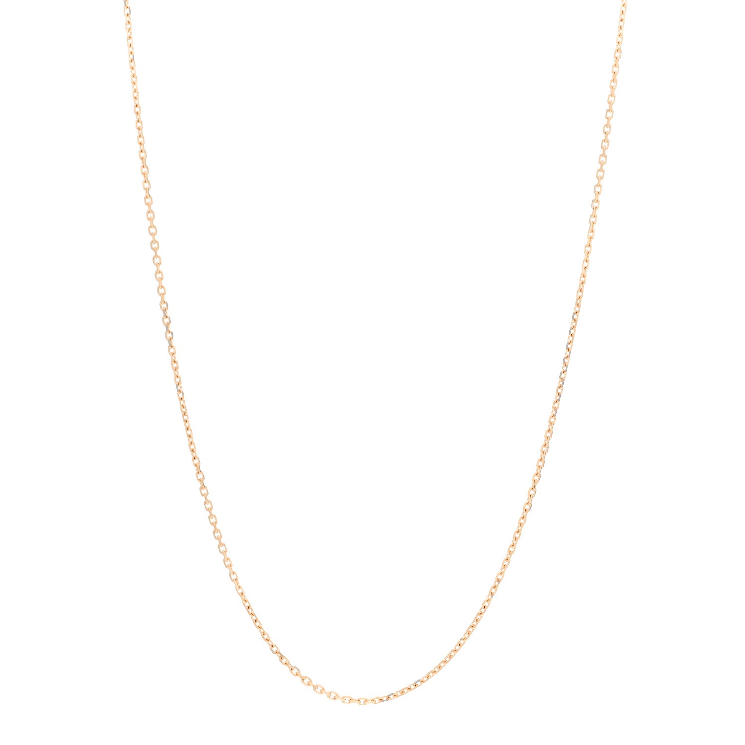 Van Cleef & Arpels 18K Yellow Gold Trace Chain Necklace 1 of 6
