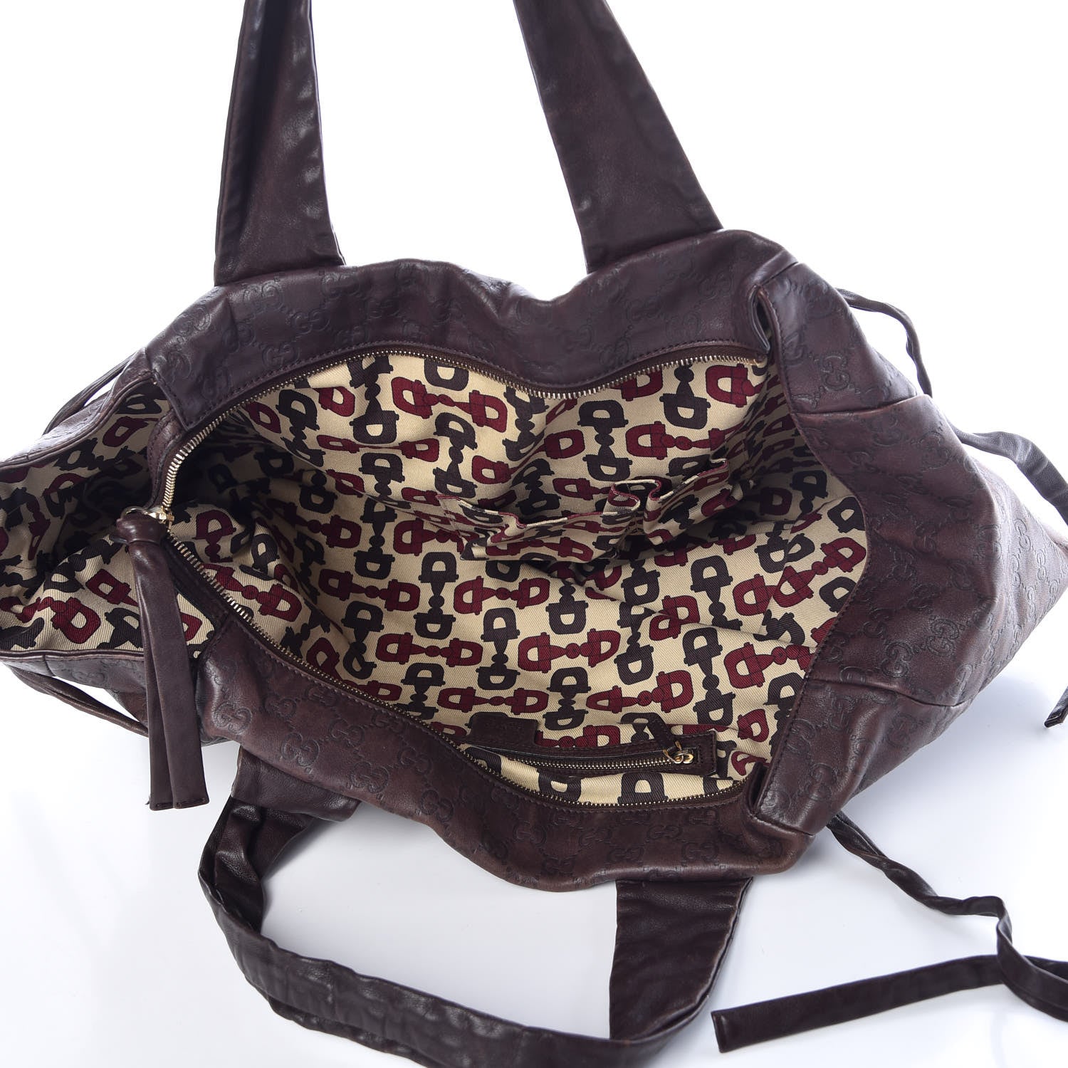 Gucci Guccissima Large Hysteria Tote Brown 5 of 13