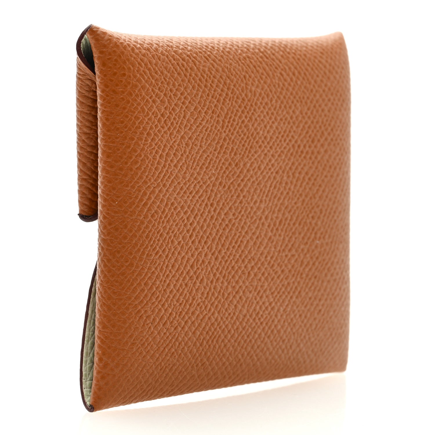 Hermes Epsom Bastia Verso Coin Purse Gold Vert Fizz 3 of 7