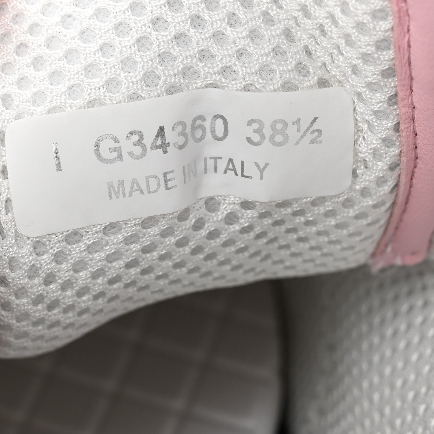 Chanel Tweed Suede Calfskin CC Sneakers 38.5 Gray Pink 8 of 9