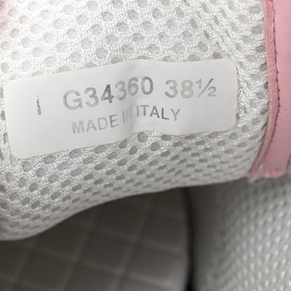 Chanel Tweed Suede Calfskin CC Sneakers 38.5 Gray Pink 8 of 9