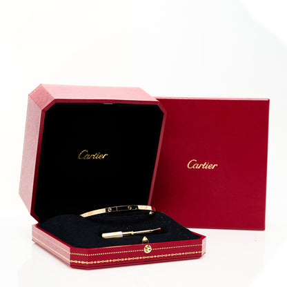 Cartier 18K Yellow Gold Small LOVE Bracelet 20 9 of 9