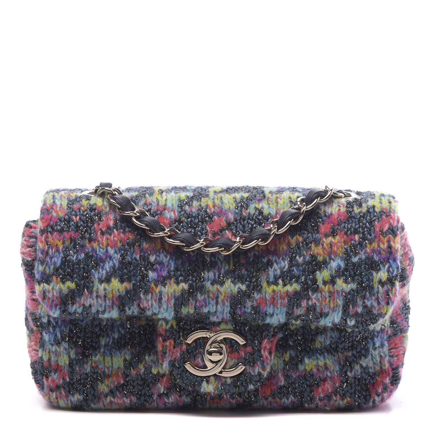 Chanel Knit Mini Rectangular Flap Multicolor 1 of 11