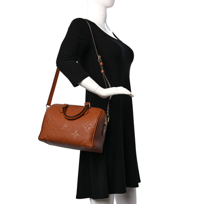 Louis Vuitton Empreinte Monogram Giant Speedy Bandouliere 25 Cognac 2 of 8