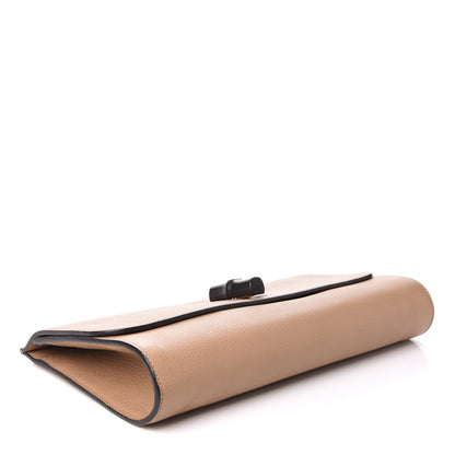 Gucci Pebbled Calfskin Bamboo Daily Clutch Camel 3 of 7