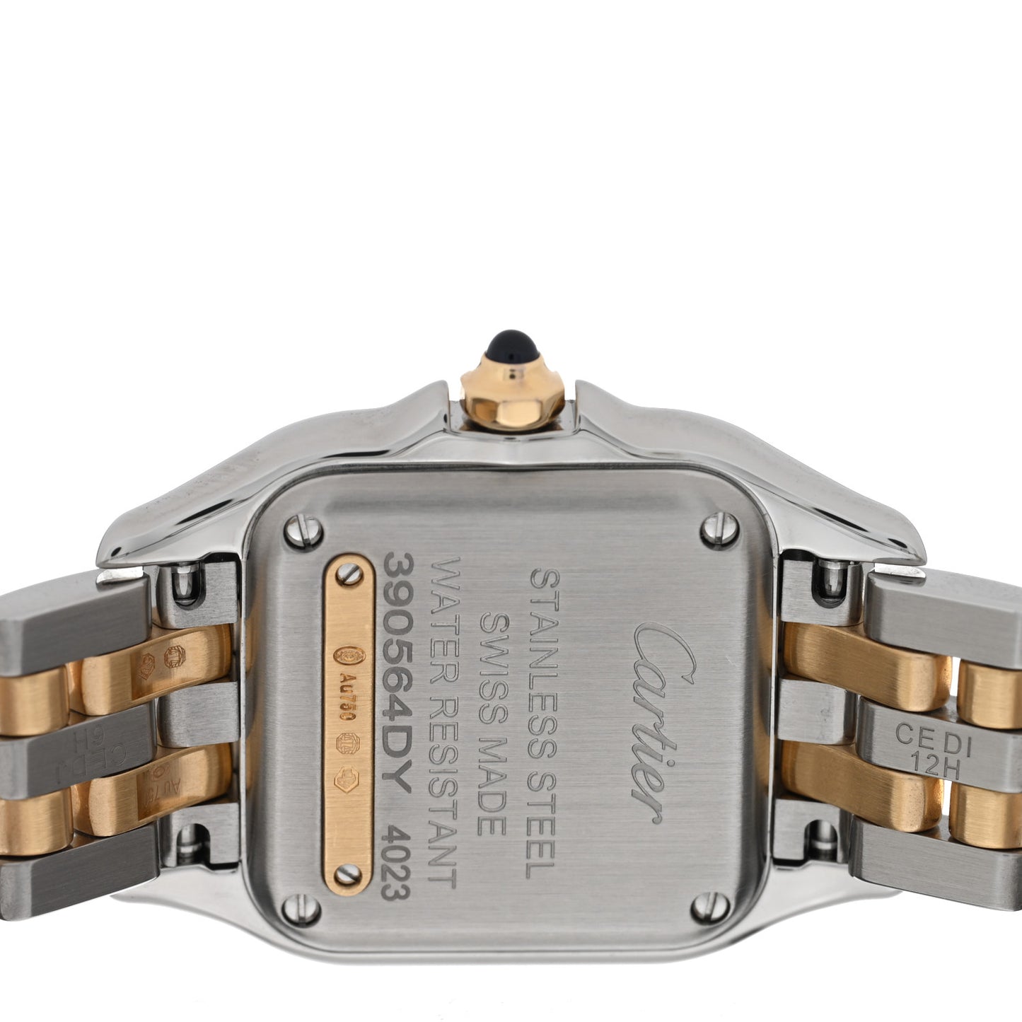 Stainless Steel 18K Yellow Gold 22mm Panthere Quartz Watch