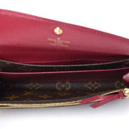 Louis Vuitton Monogram Emilie Wallet Fuchsia 5 of 13