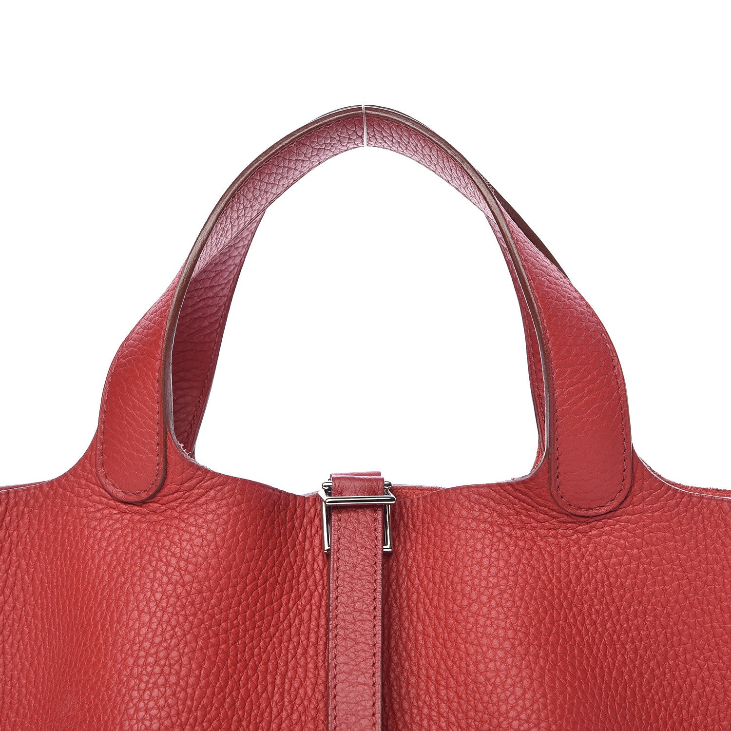 Hermes Taurillon Clemence Picotin Lock 18 PM Rouge Garance 8 of 14