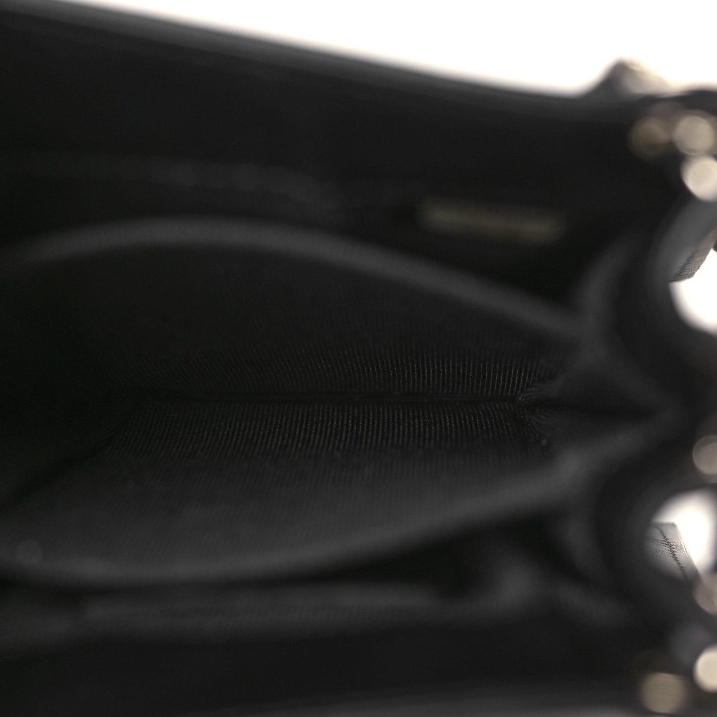 Patent CC Phone Holder Crossbody Black