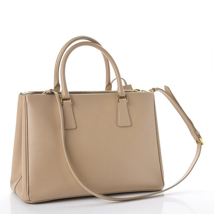 Prada Saffiano Medium Galleria Double Zip Tote Sabbia 3 of 15