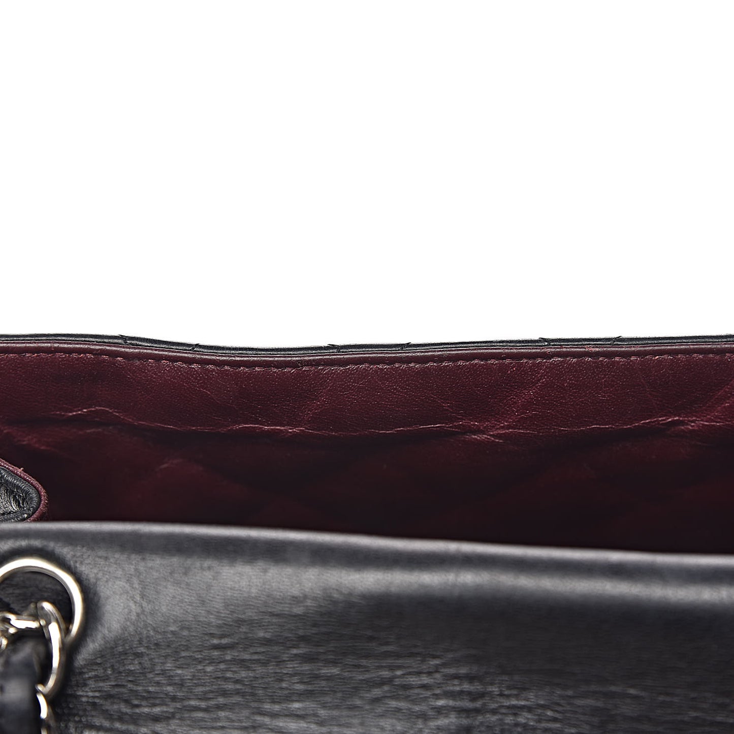 Lambskin Quilted Maxi Single Flap Black