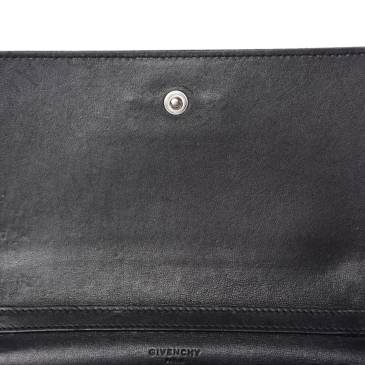Givenchy Sugar Goatskin Pandora Chain Wallet Black 10 of 14